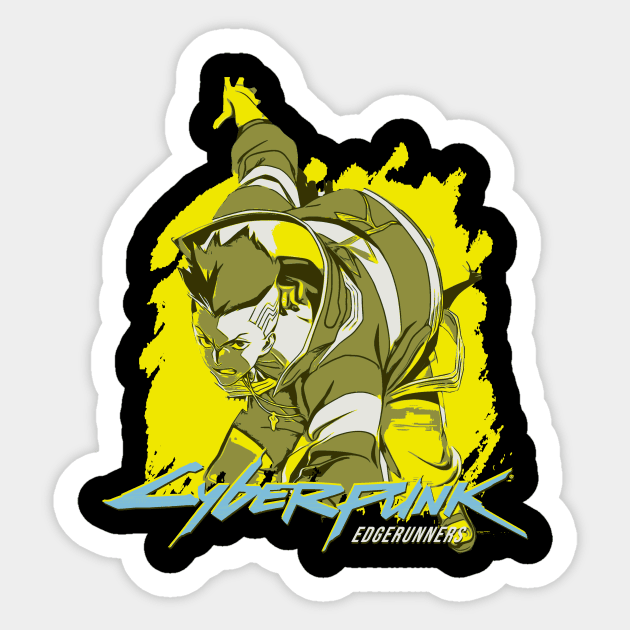 David cyberpunk edgerunners Sticker by Suarezmess